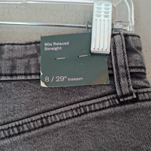 Wild Fable '90s Relaxed Straight Black Stonewash Size 8 /29 Inseam - Picture 7 of 7